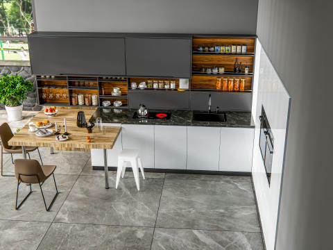 Kitchen fully parametric fully resizable full scene 007 Modelo 3D