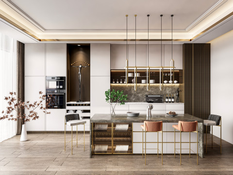 Kitchen fully parametric fully resizable full scene 0010 3D 模型