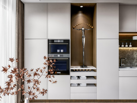 Kitchen fully parametric fully resizable full scene 0010 3D 模型