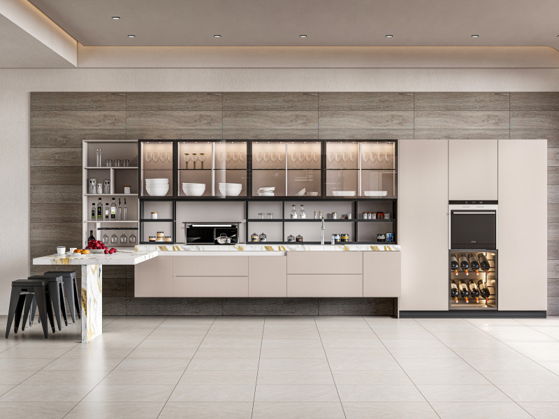 Kitchen fully parametric fully resizable full scene 0014 3D Model .c4d .max .obj .3ds .fbx .stl .blend