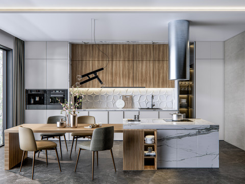 Kitchen Advanced Modeling scene 0023 Modèle 3D