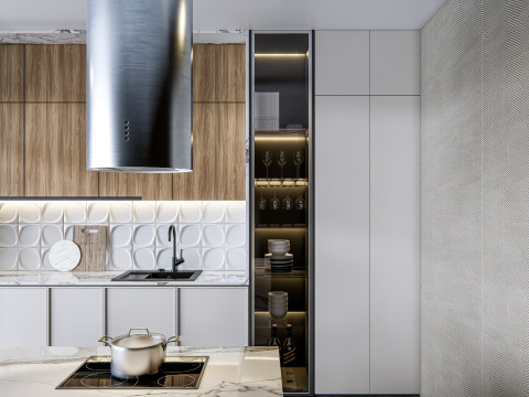 Kitchen Advanced Modeling scene 0023 Modèle 3D