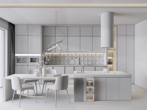 Kitchen Advanced Modeling scene 0023 Modèle 3D