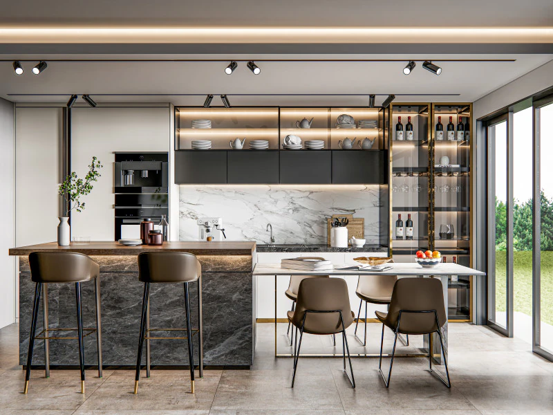 Кухня, сцена продвинутого моделирования 0024 3D Модель .c4d .max .obj .3ds .fbx .stl .blend