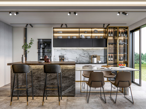 Kitchen Advanced Modeling scene 0024 3D 모델