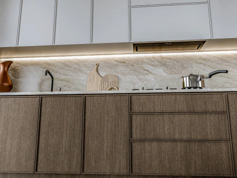 Scena di modellazione avanzata della cucina 0025 Modello 3D