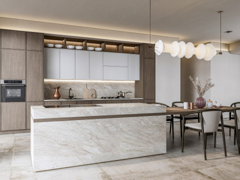 Kitchen Advanced Modeling scene 0025 3D Модель