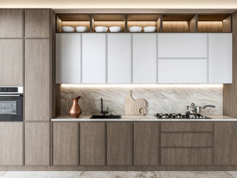 Scena di modellazione avanzata della cucina 0025 Modello 3D