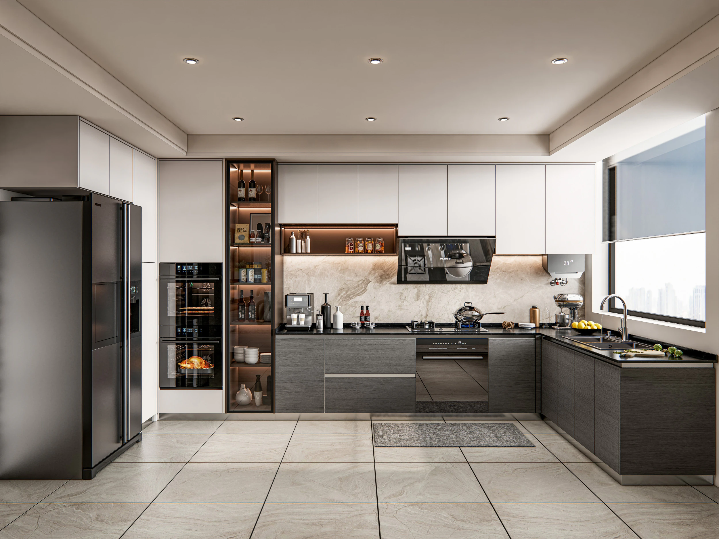 Scena di modellazione avanzata della cucina 0033 Modello 3D .c4d .max .obj .3ds .fbx .stl .blend