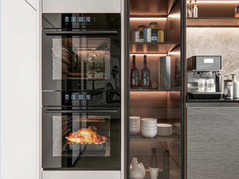 Scena di modellazione avanzata della cucina 0033 Modello 3D