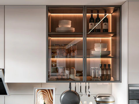 Scena di modellazione avanzata della cucina 0034 Modello 3D