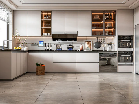 Scena di modellazione avanzata della cucina 0034 Modello 3D