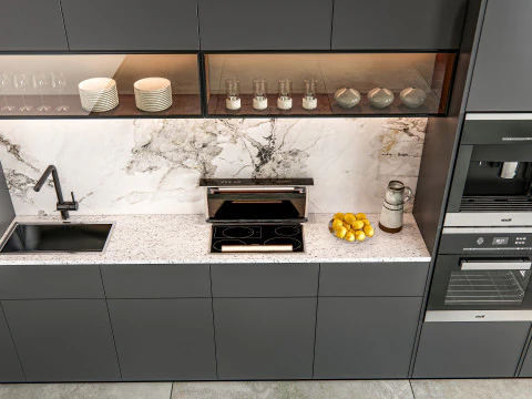 Scena di modellazione avanzata della cucina 0035 Modello 3D