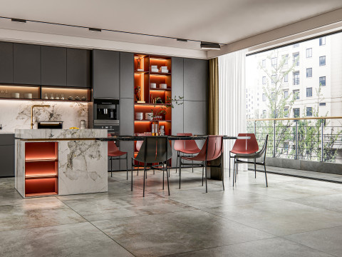 Kitchen Advanced Modeling scene 0035 Model 3D