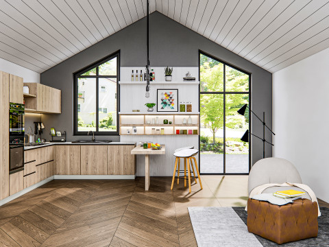 Kitchen Advanced Modeling scene 0036 3D Model