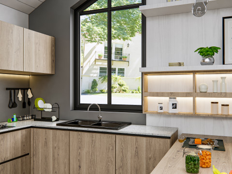 Kitchen Advanced Modeling scene 0036 3D Model