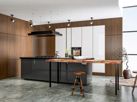 Scena di modellazione avanzata della cucina 0038 Modello 3D