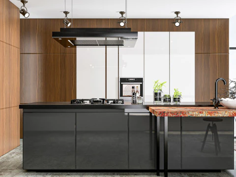 Scena di modellazione avanzata della cucina 0038 Modello 3D