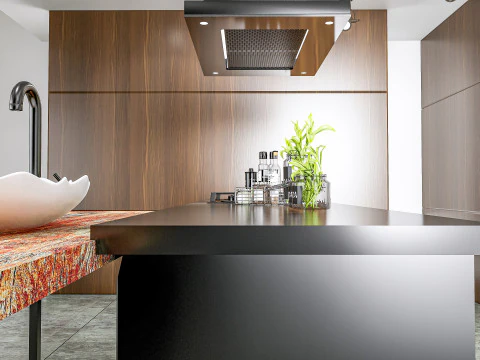 Scena di modellazione avanzata della cucina 0038 Modello 3D