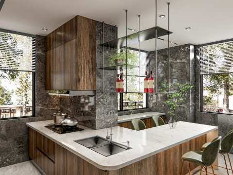 Kitchen Advanced Modeling scene 0039 3D Model