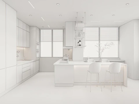 Kitchen Advanced Modeling scene 0039 3D Model