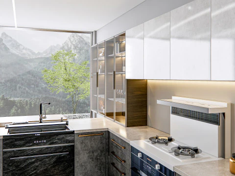 Kitchen Advanced Modeling scene 0040 3D Model