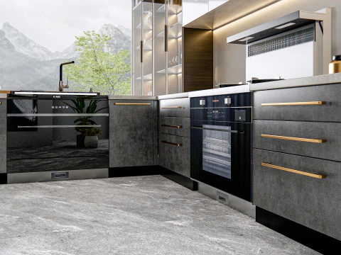 Kitchen Advanced Modeling scene 0040 3D Model