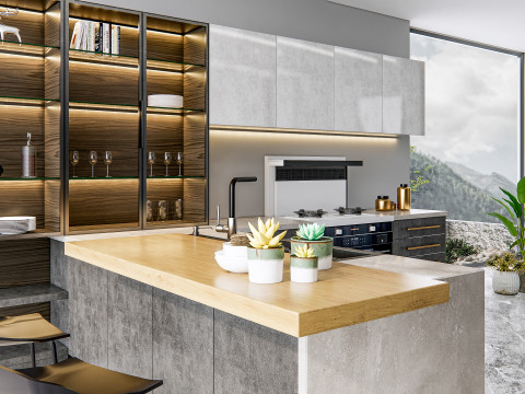 Kitchen Advanced Modeling scene 0040 3D 模型