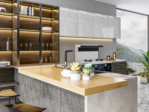 Kitchen Advanced Modeling scene 0040 3D Model