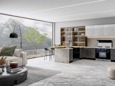 Kitchen Advanced Modeling scene 0040 3D 模型