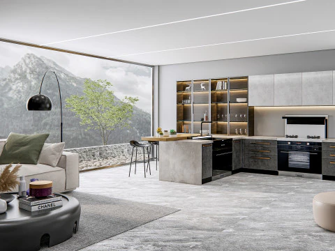 Kitchen Advanced Modeling scene 0040 3D Model