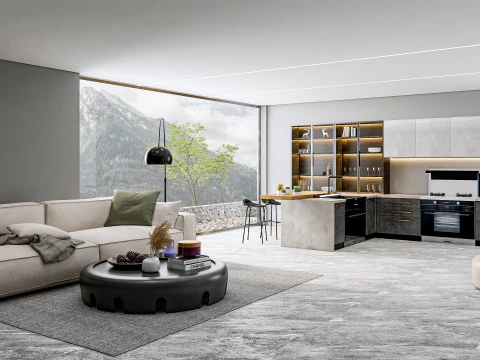 Kitchen Advanced Modeling scene 0040 3D Model