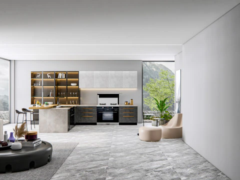 Kitchen Advanced Modeling scene 0040 3D Model