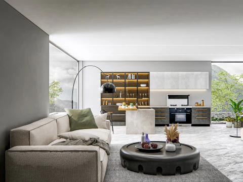 Kitchen Advanced Modeling scene 0040 3D Model