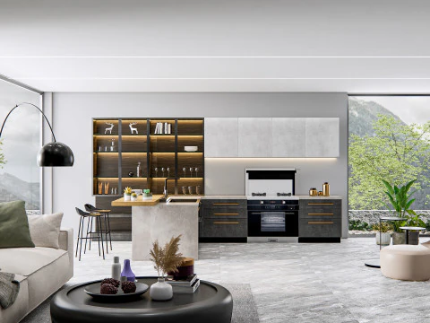 Kitchen Advanced Modeling scene 0040 3D Model