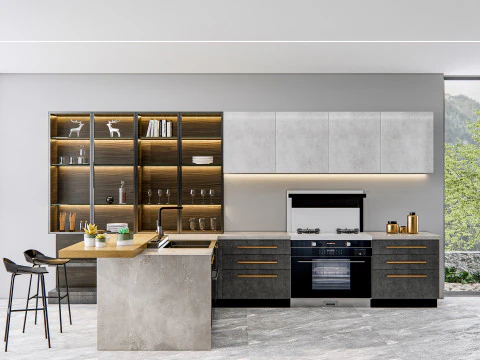 Kitchen Advanced Modeling scene 0040 3D Model