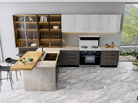 Kitchen Advanced Modeling scene 0040 3D Model