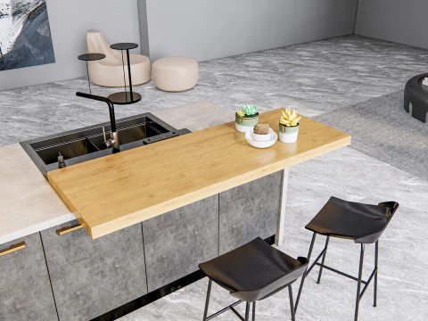 Kitchen Advanced Modeling scene 0040 3D Model