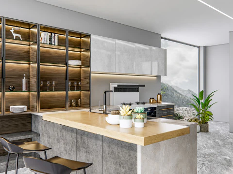 Kitchen Advanced Modeling scene 0040 3D Model