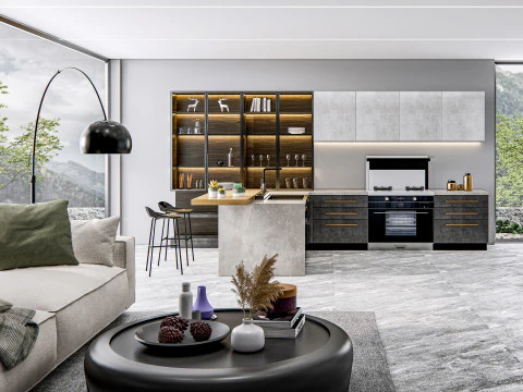 Kitchen Advanced Modeling scene 0040 3D Model