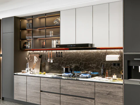 Kitchen Advanced Modeling scene 42 3D Model