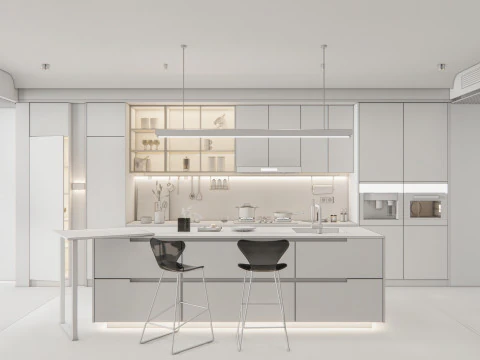 Kitchen Advanced Modeling scene 42 3D Model