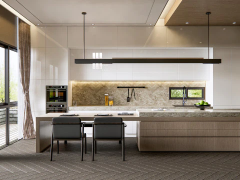 Kitchen Advanced Modeling scene 46 3D Model