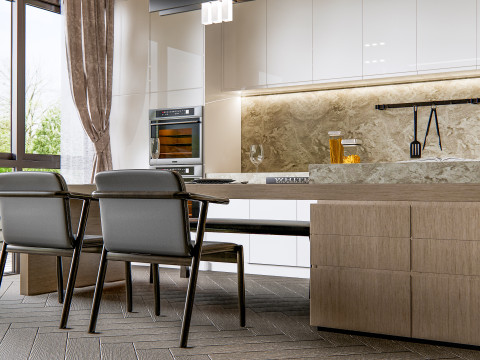 Kitchen Advanced Modeling scene 46 3D Model