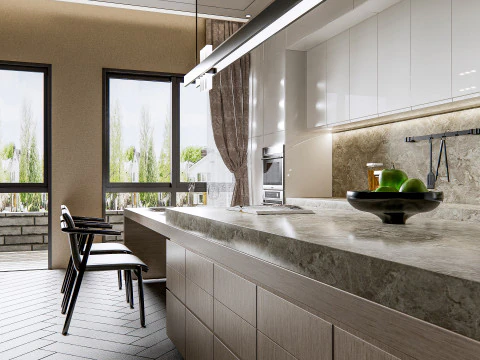 Kitchen Advanced Modeling scene 46 3D Model