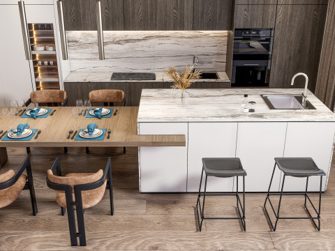 Kitchen Advanced Modeling scene 0047 Modelo 3D
