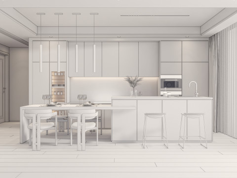 Kitchen Advanced Modeling scene 0047 Modelo 3D