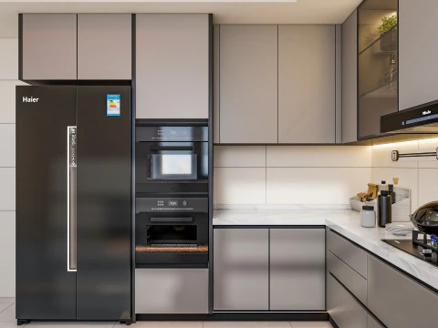 Scena di modellazione avanzata della cucina 0048 Modello 3D