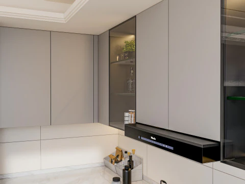 Scena di modellazione avanzata della cucina 0048 Modello 3D