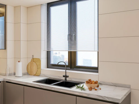 Scena di modellazione avanzata della cucina 0048 Modello 3D